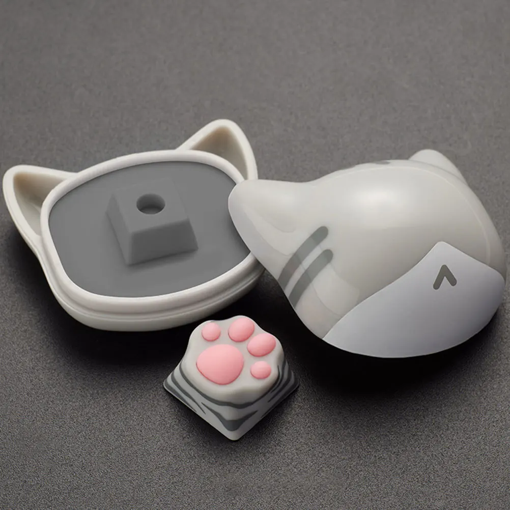 

Adorable Silicone Cat Paw Key Caps Replacement for Mechanical Keyboard Durable Decorative Keyboard Accessory Computer Keycap