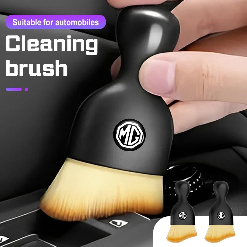 MG Specific Auto Interior Dust Cleaning Brush Fit ZS EV HS GT One, Soft Bristle Dashboard Gap Cleaner Car Detailing Tool