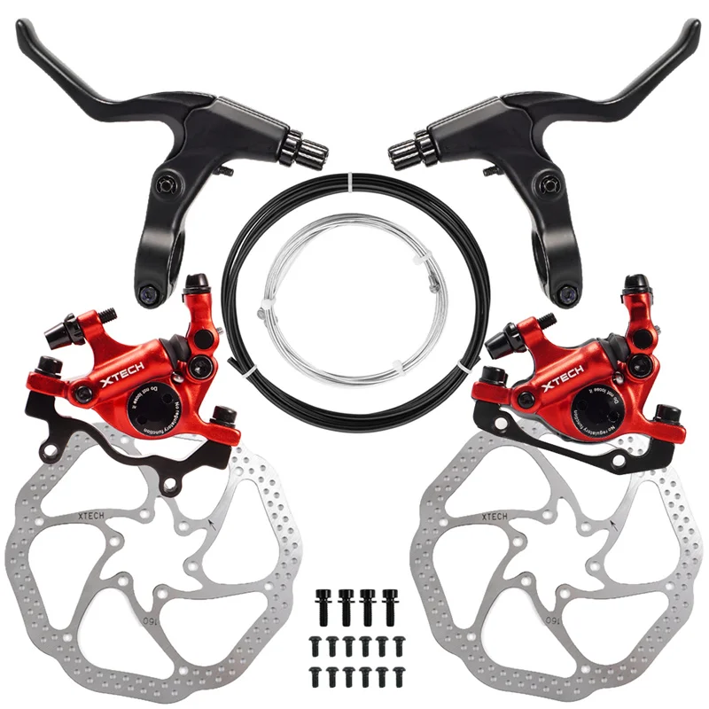 ZOOM Bike Hydraulic Disc Brake Calipers Scooters Electric Bicycle Line Pulling Brakes Front Rear Cycling Accessories Parts HB100