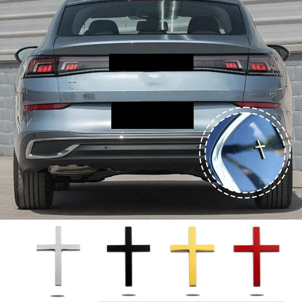 ملصقات معدنية للسيارات، ملصقات متقاطعة ثلاثية الأبعاد، ملصقات زينة شخصية لجسم الخدش، ملصقات، خلفية T1J1 #5