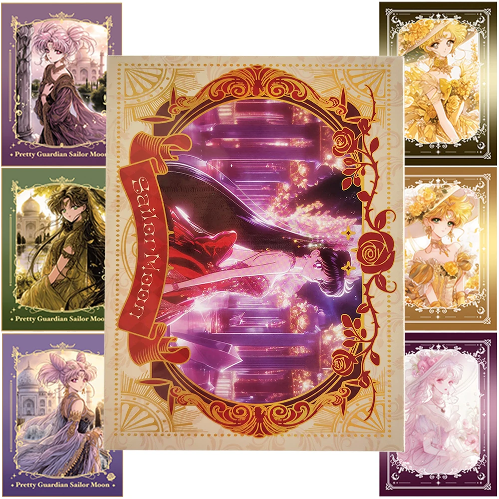 

Sailor Moon Collection Card Magical Girl Transformation Battle Type Anime Limited Edition Metal Enamel Card Kid's Surprise Gift