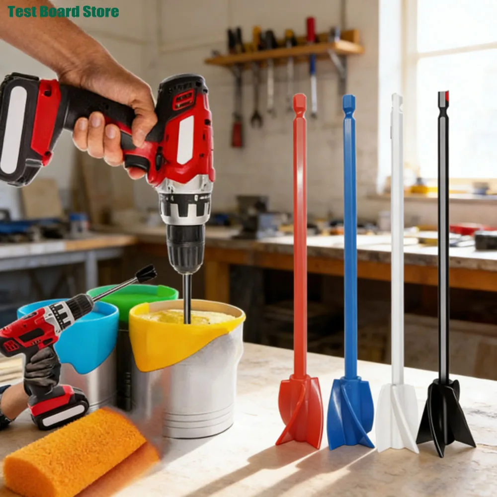Epoxy Mixer Paint Drill Attachment Paddle Consistency Liquids Resin Head Stirrer Mixer Paint Resin Attachment With Drill Chuck
