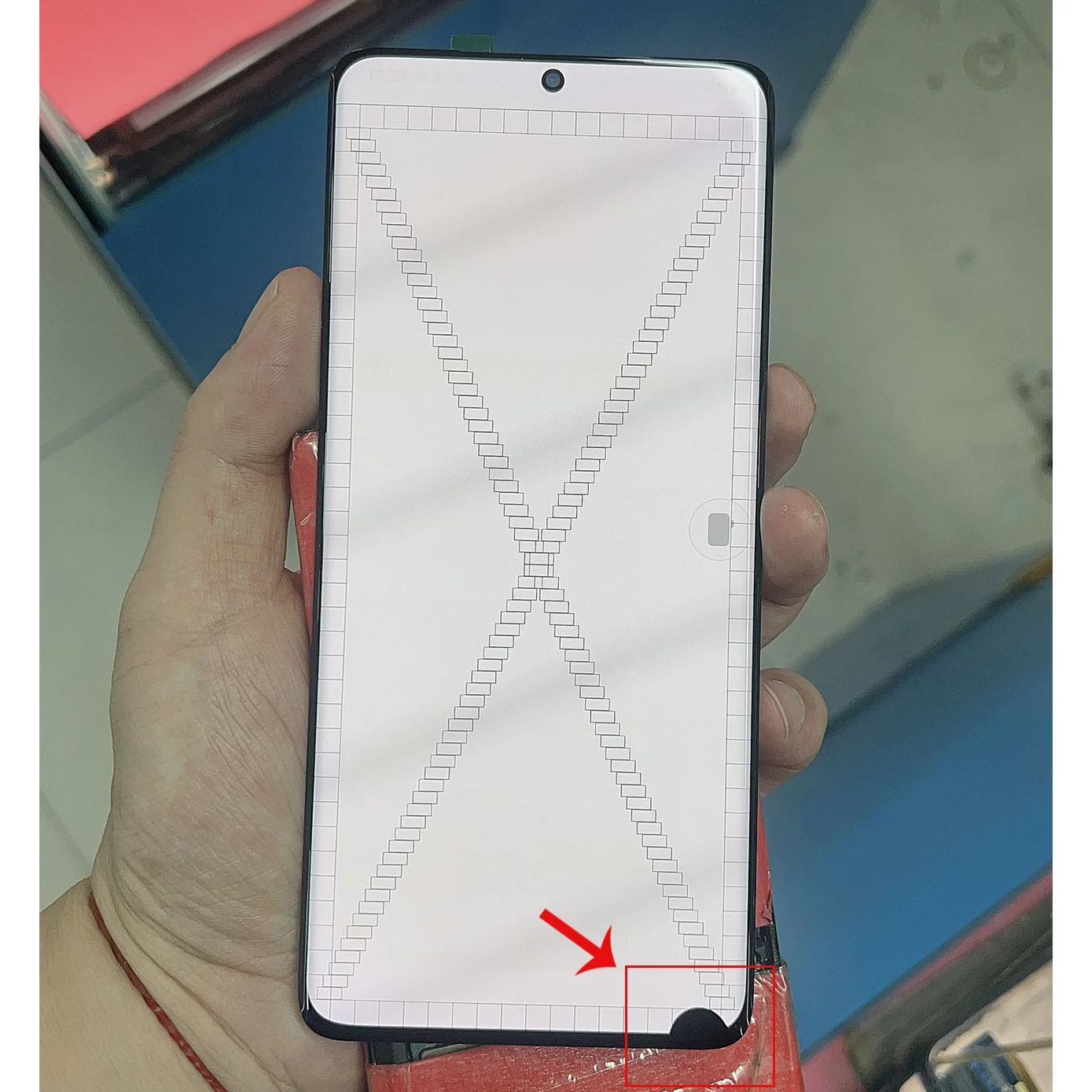 New AMOLED has Defect point line For Samsung Galaxy S21 Ultra LCD Touch Screen Digitizer Assembly For Samsung S21 Ultra Display