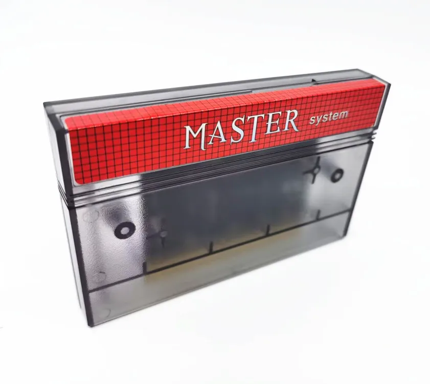 โปร่งใสสีเทา DIY 600 In 1 Master ระบบเกมสำหรับ USA EUR SEGA Master System เกมคอนโซลการ์ด