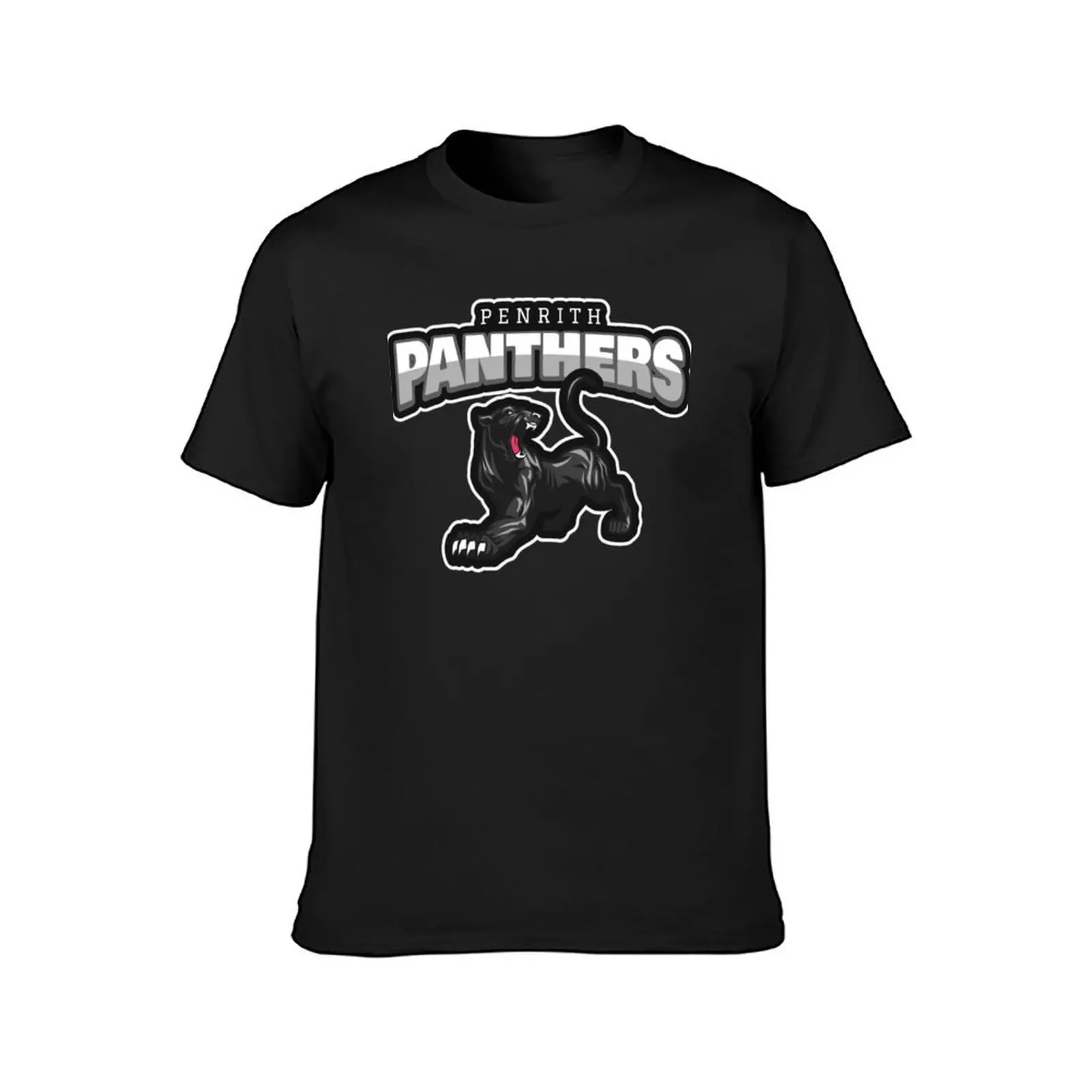 Penrith Panthers Fan Art T-Shirt blacks graphics vintage Men's t shirts