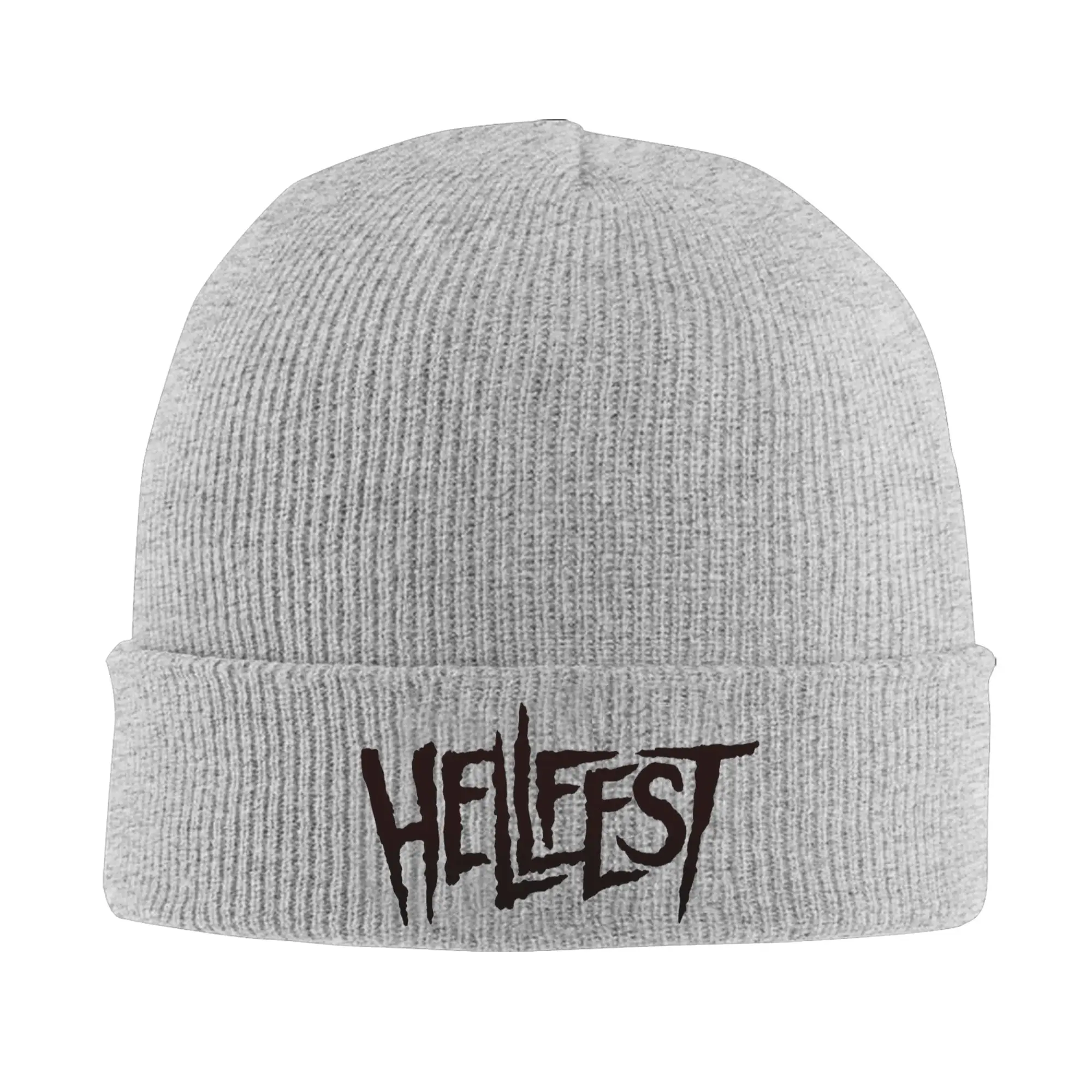 Hellfest Heavy Metal Music Winter Skullies Beanies Hat Warm Autumn Knitted Hats Bonnet Caps for Women Men