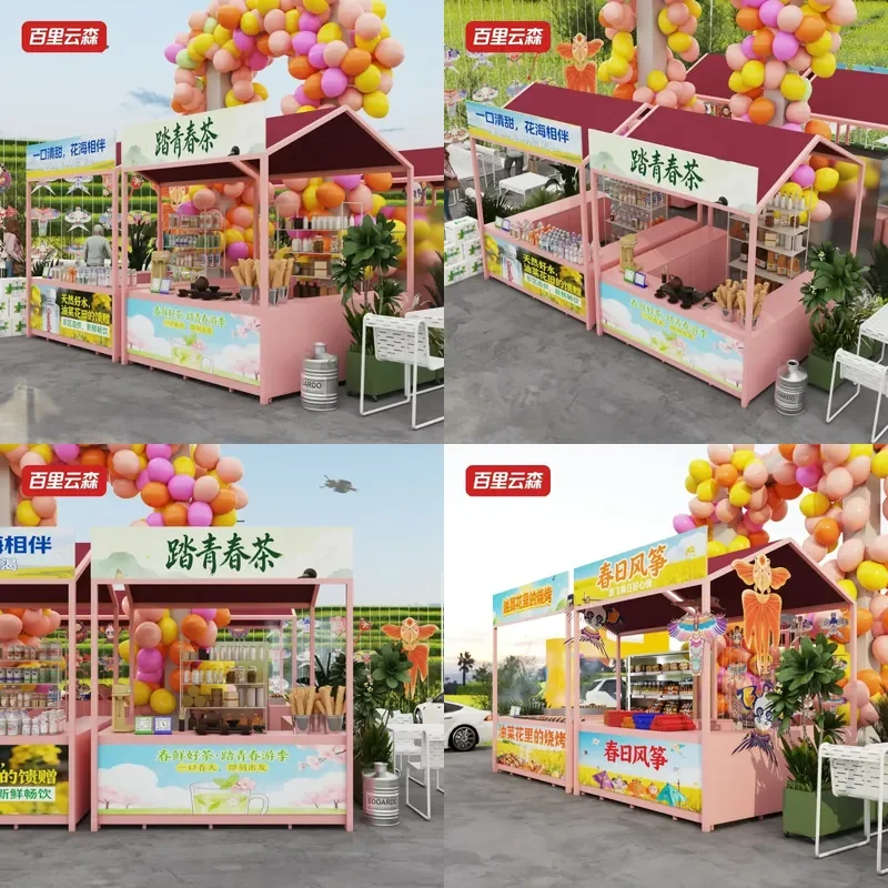 For Outdoor Market Stall Display Stand Night Market Activity Table Sales Mall Square Booth Folding Portable Heavy Duty Vendor