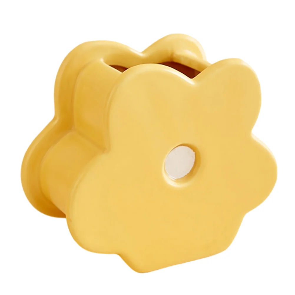 

1Pcs Plant Modeling Flower Arrangement Vase Fine Craftsmanship Ceramic Craft Vase Decor for Living Room Bedroom Decoration