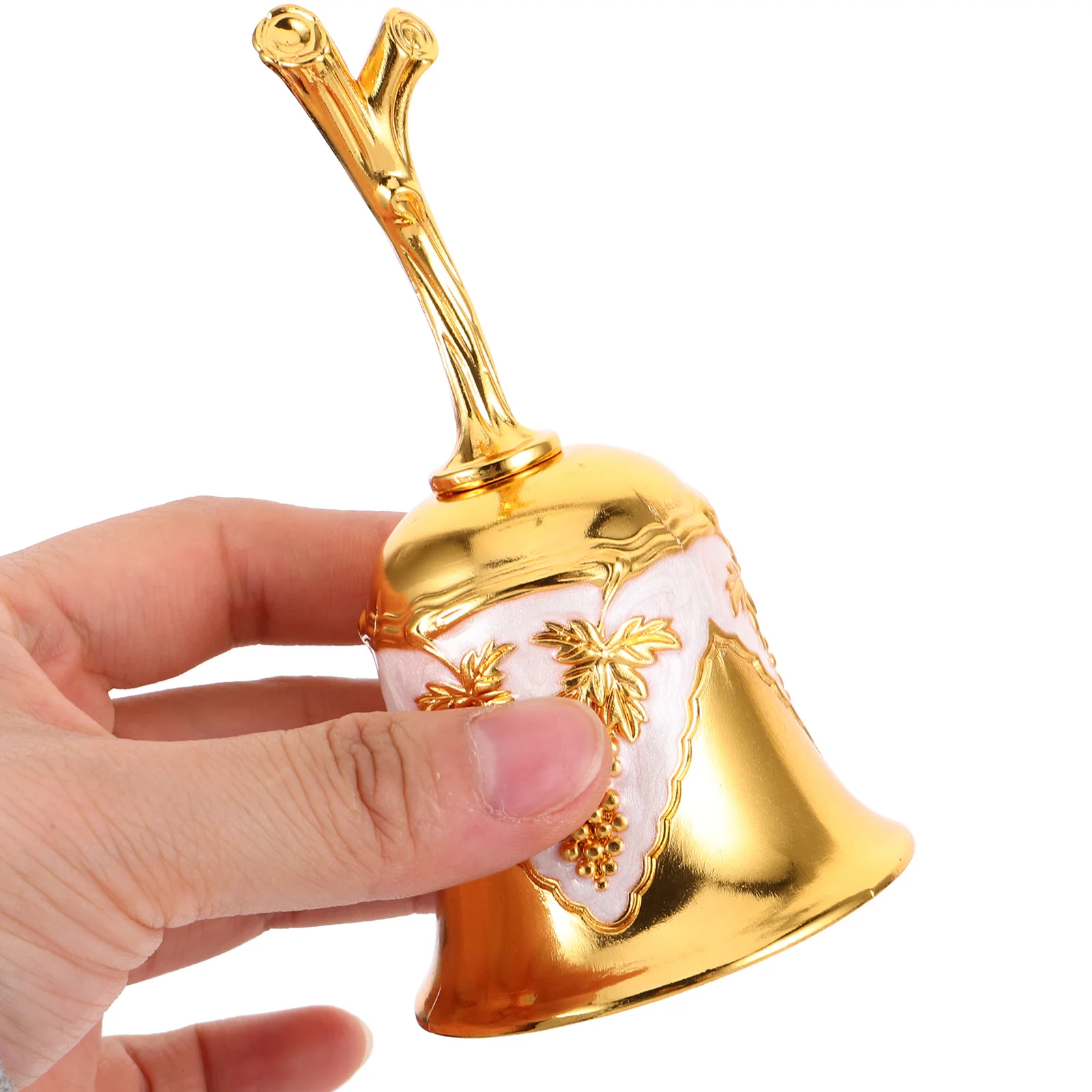 

Copper Decor Hand Shaking Bell For Dinner Call Service Restaurant Desk Metal Bell Wedding Gift Holiday Present