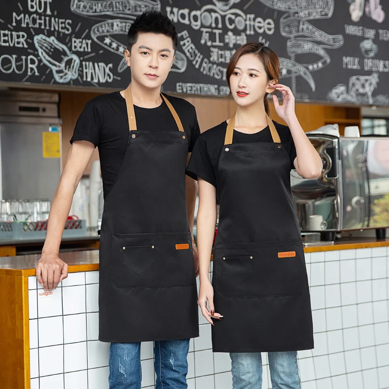 Waterproof Halter Apron Men's and Women's Kitchen Apron Salon Roast Mandiles Cleaning Nail Barbecue Scarf Cloak