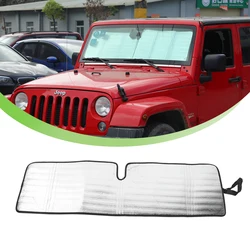 Car Windshield Sunshade Shade Cover Sun Visor for Jeep Wrangler TJ JK JL 1997-2019 2020 2021 2022 2023 Interior Accessories