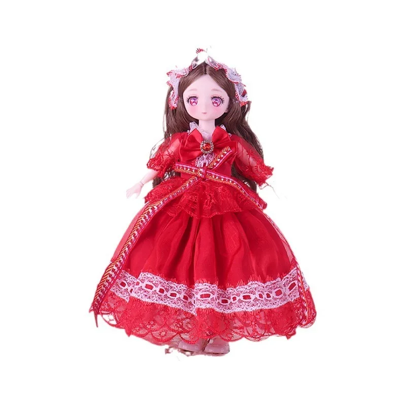 가오얀 6분용 30cm BJD 인형 드레스 로리타 스커트 소녀 공주 장난감 단품 아기 옷 (인형 제외)