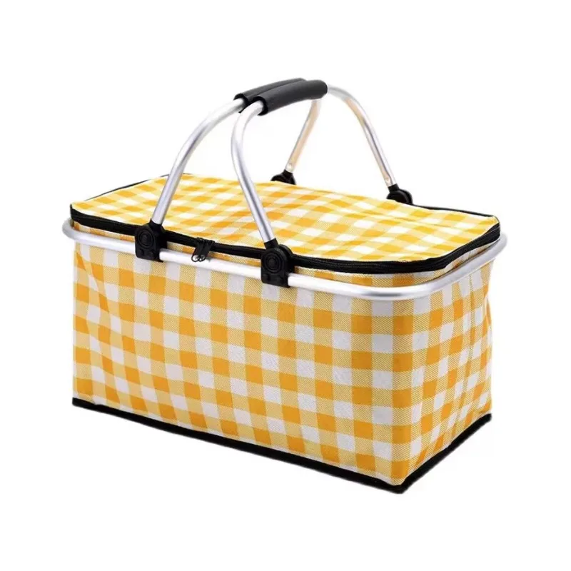 High-quality large-capacity thermal insulation picnic basket, waterproof material, ex-factory price