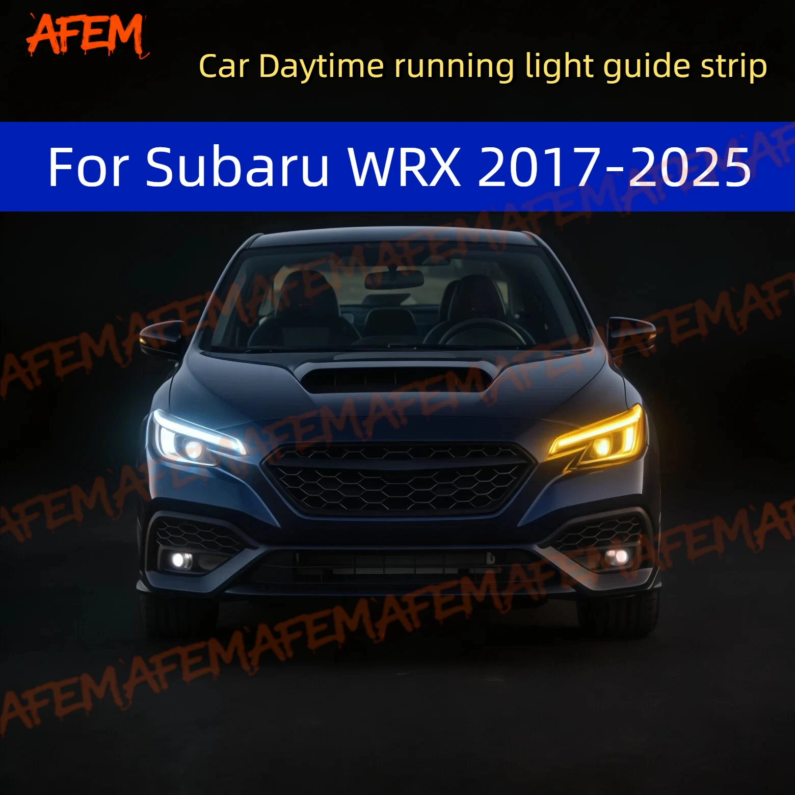 2 Stück für Subaru WRX 2017-2025 12V LED-Lichtleiste Scheinwerfer für Auto Tagfahrlicht Blinker DRL Auto-Modifikation LED
