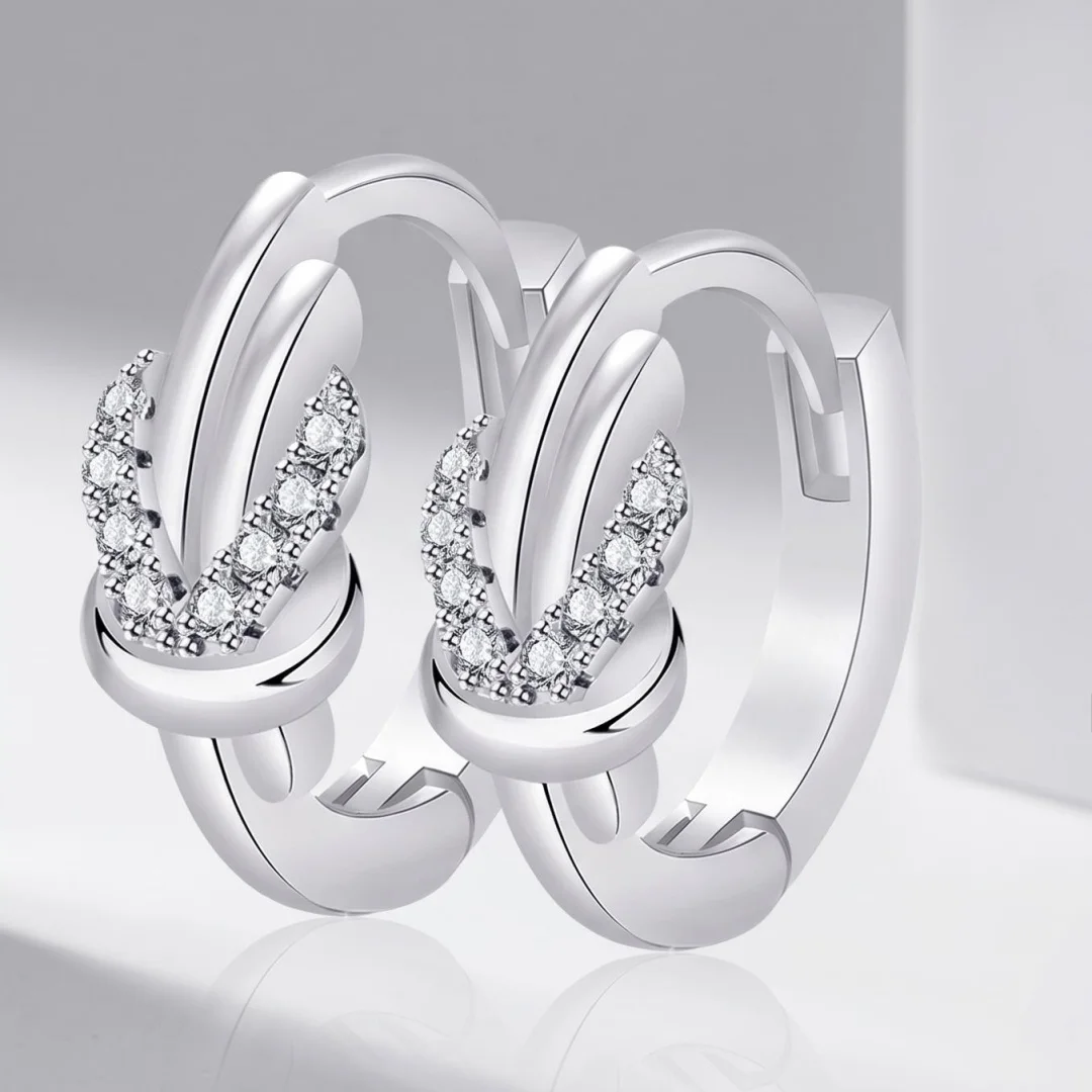 925 Sterling Silver Earrings Exquisite Cute Fashion for Women Wedding Jewelry Classic Female Accessories High Quality Gift Party