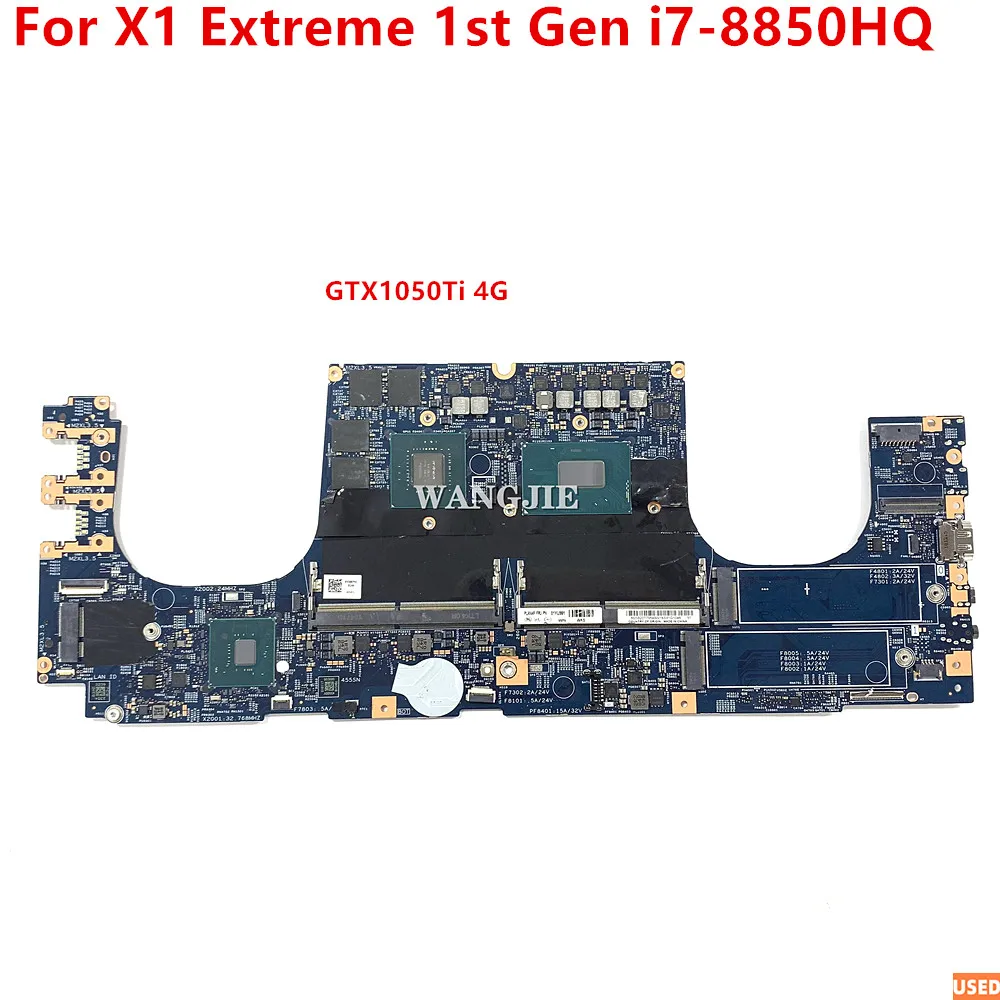 01YU959 01YU951 For Lenovo Thinkpad X1 Extreme 1st Gen Laptop Motherboard 17870-1 448.0DY05.0011 LPM-1 MB i7-8850HQ GTX1050Ti 4G