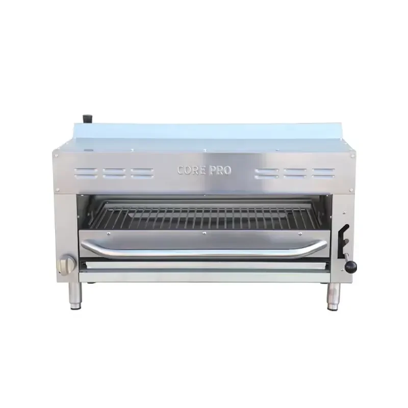 Professional Gas Stainless Steel Salamander Oven for Simultaneous Multi-Task Cooking with Easy Clean Feature