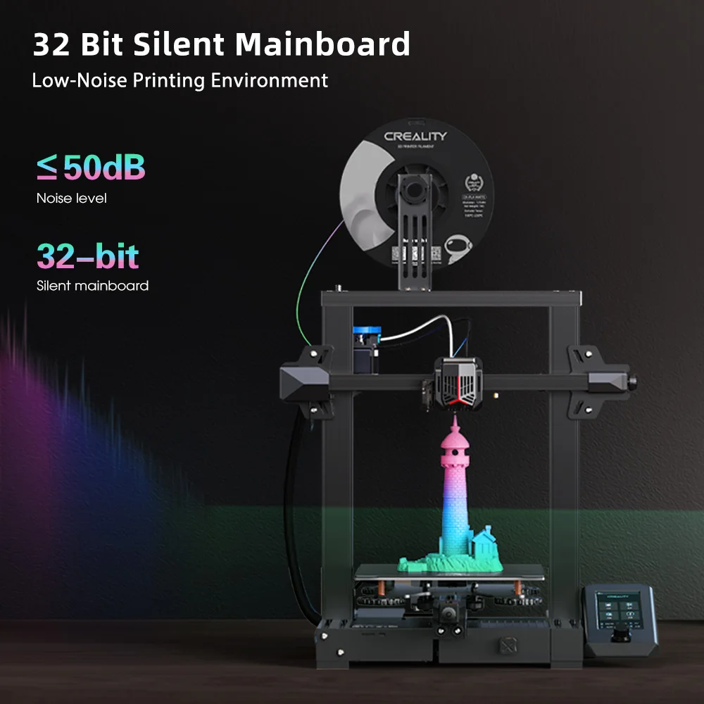 Creality-Impressora 3D atualizada NEO com Kit de Nivelamento Automático CR Touch, Extrusora Full-Metal, Impressora FDM pré-instalada, Ender-3V2