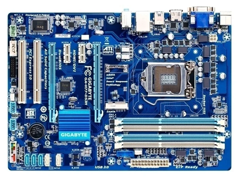 Z77 Mainboard Gigabyte for GA-Z77P-D3 1155 Mainboard Support 1230 V2 3470