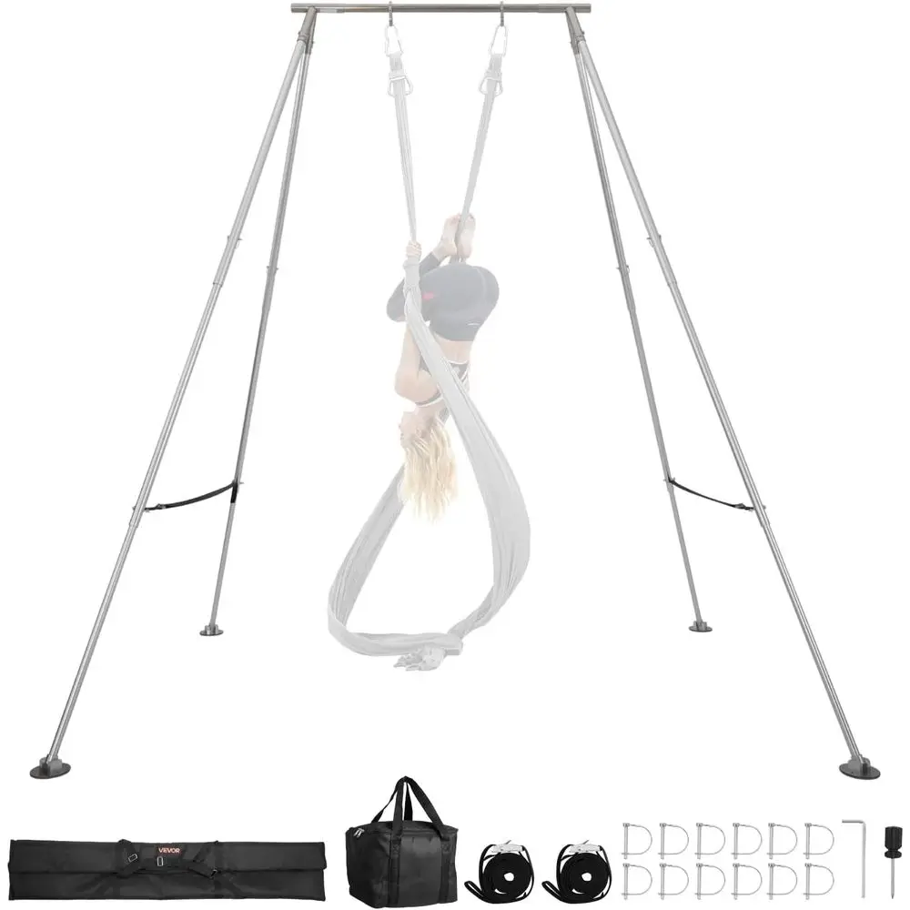 

Portable Steel Aerial Yoga Rig with Adjustable Height, Suitable for Hoops, Lyra, Silks, and Hammock