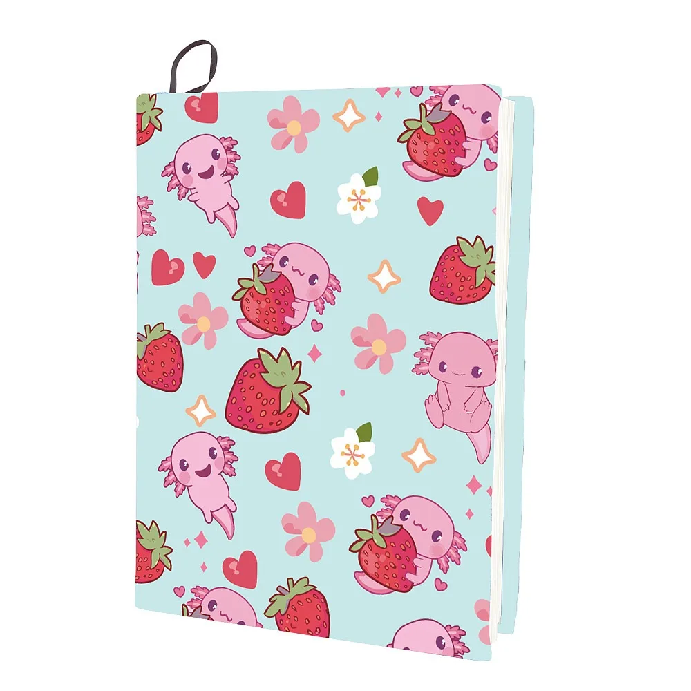 

Polyester Book Covers Elastic Notebook Wraps Rectangle Strawberry 400x250mm