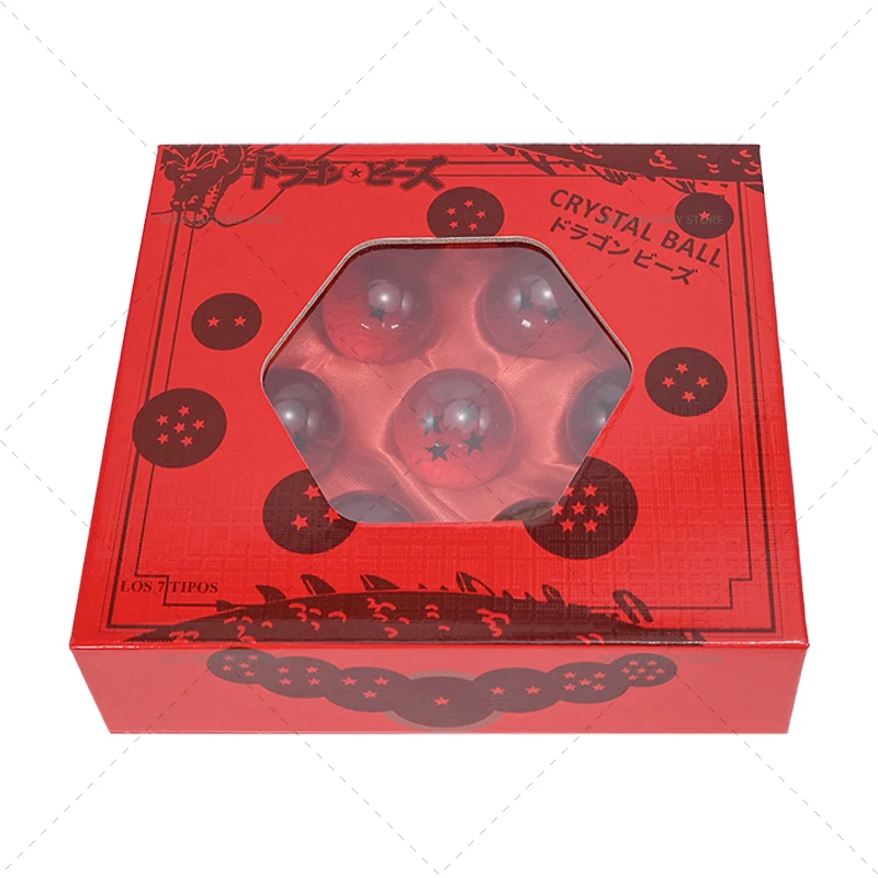 3.5cm Dragon Ball Z 7 Stars Balls Figures Toys Anime BDZ Red In