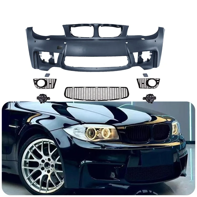 

PP E82 1M BODY KIT CAR BUMPERS E87 M Front Bumper for E87 1 SERIES E82 2008-2011 Front Bumpercustom