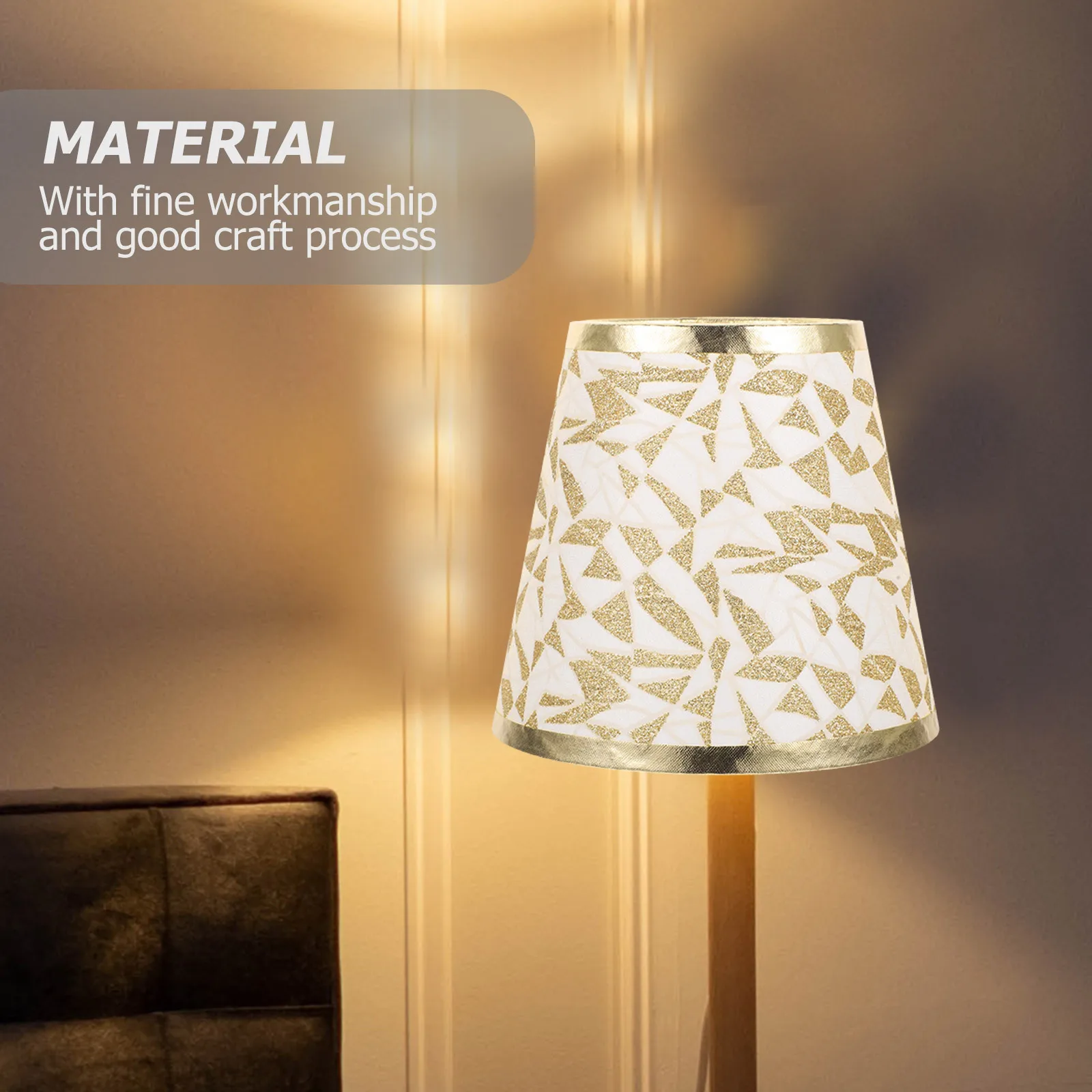 

Rhombus Lamp Shade PVC Iron Modern Decorative Lamp Cover for Desk Table Bedside Lampshade Home Light Cover Lampshade