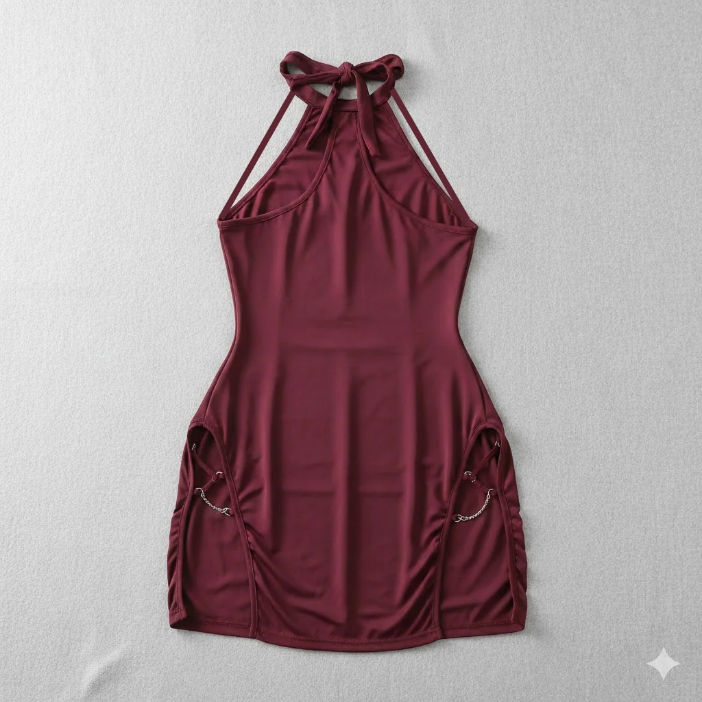 

Sexy Lingerie Hanging Neck Suspender Nightgown Pure Desire Without Taking Off Uniform Dresses Sexy Lingerie Sexy Woman Dress