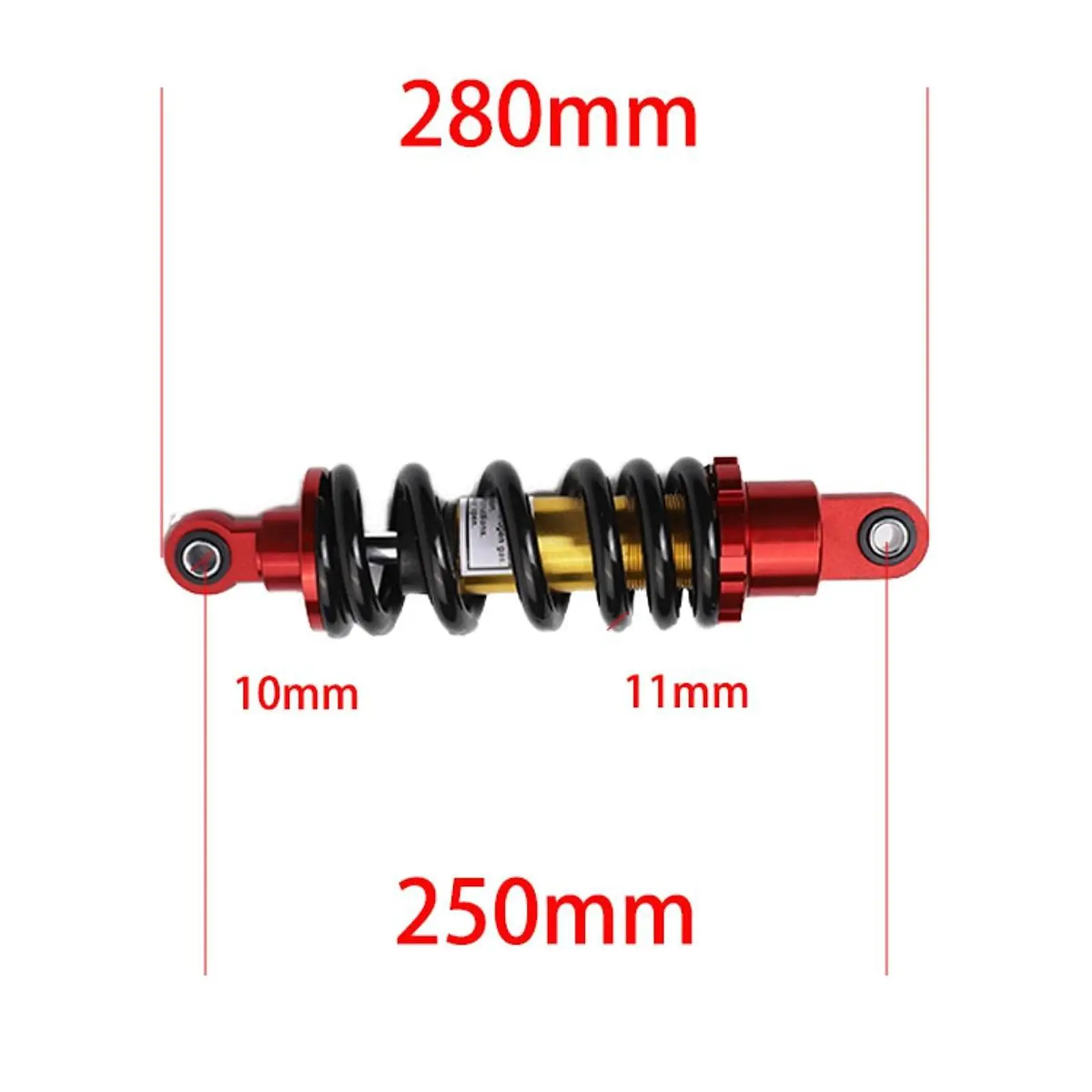 

9.8inch 250mm Rear Shock Absorber Hydraulic Shock Absorption Adjustable Motorcycle Replace Parts for 90cc 50cc 110cc ATV