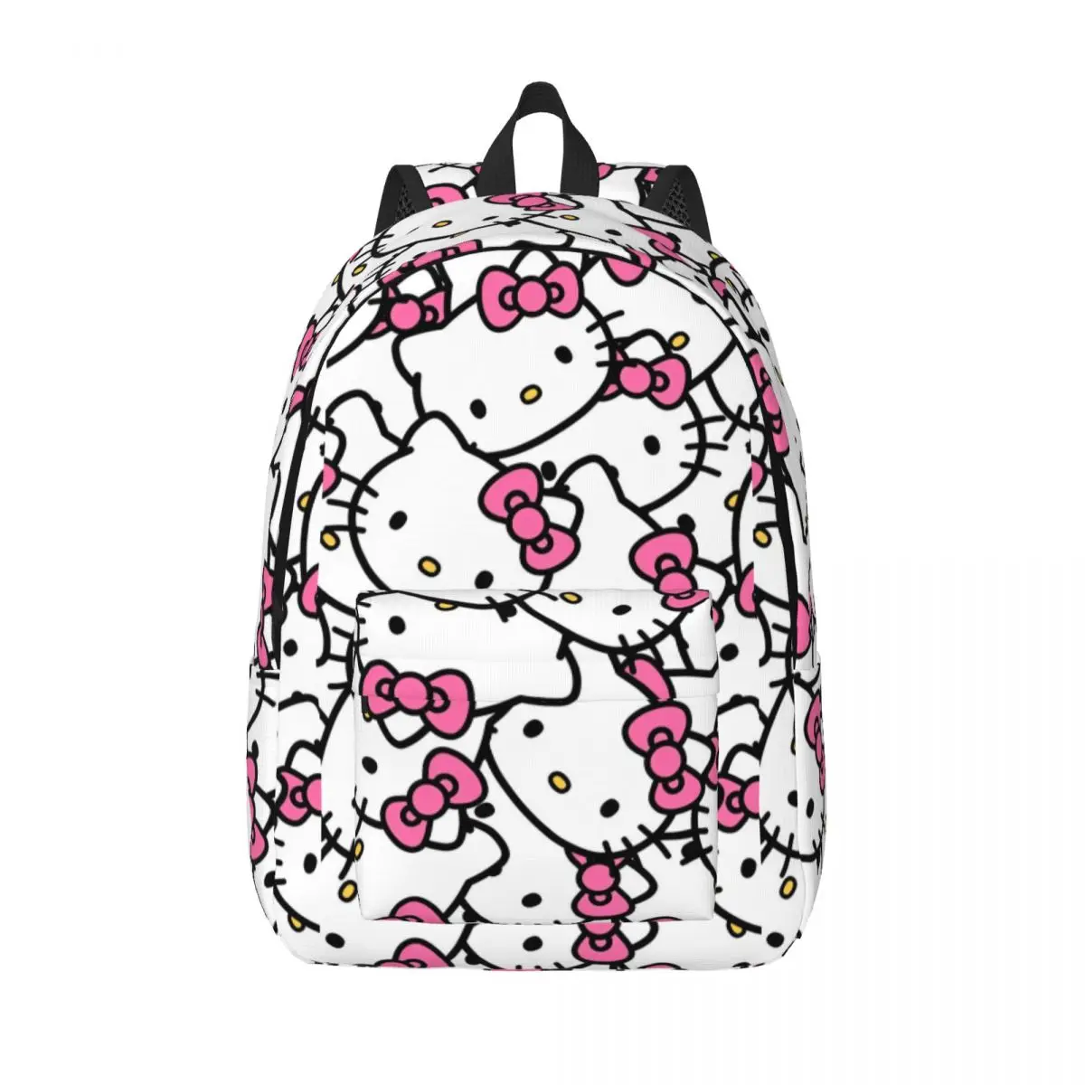 

Hello Kitty Pattern Cute Cartoon Teenage Backpack Outdoor High School Work Sanrio Daypack Men Women Laptop Computer Canvas Bags