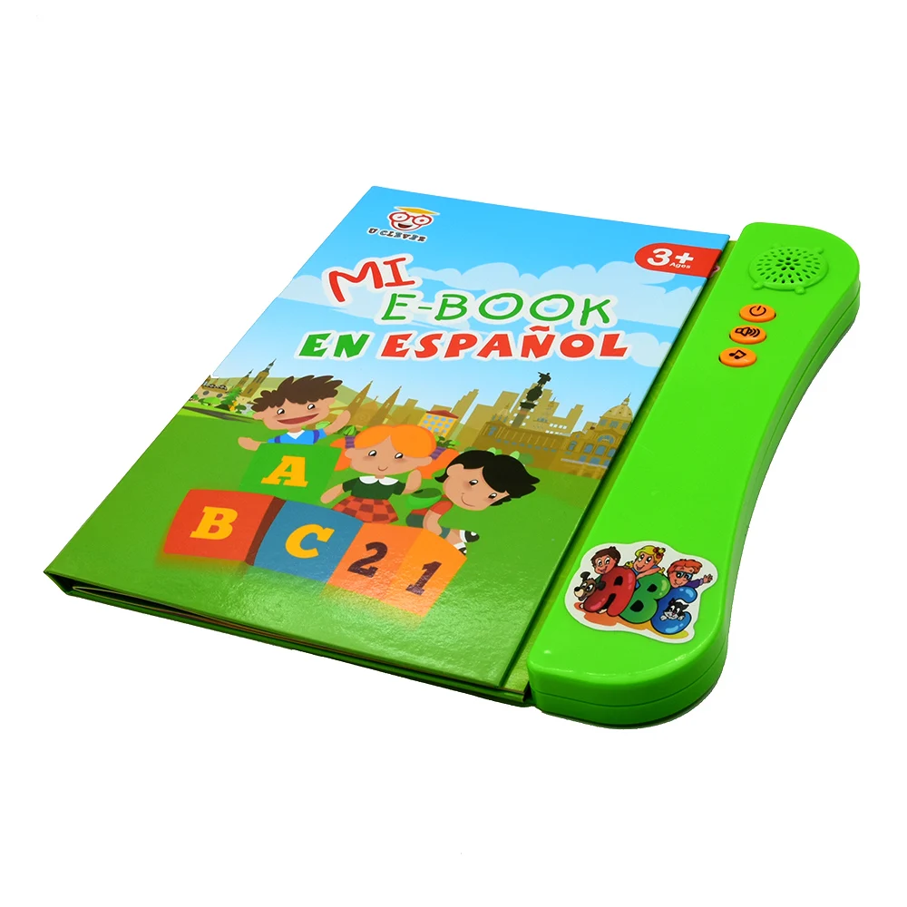 Lingua spagnola apprendimento e-Book macchina da lettura vocale interattiva regalo per bambini esercizio pronuncia spagnola libro di lettura spagnolo