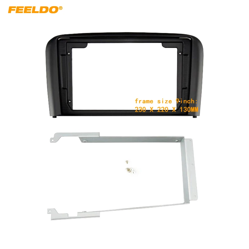 

FEELDO Car Audio Fascia Frame Adapter For Volvo S80 01-06 9" Big Screen 2DIN Dash Fitting Panel Frame Kit #HQ7239