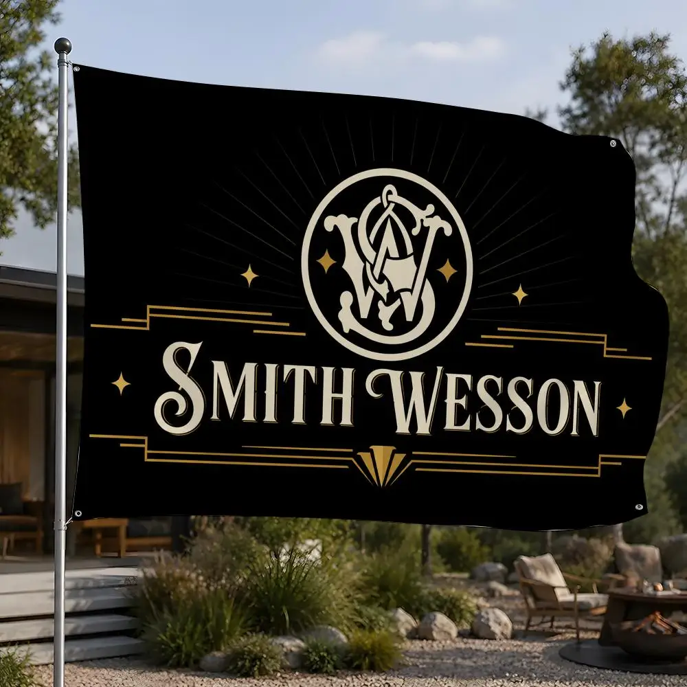Brand Smith & Wesson Flags Flags, Room, Dormitory, Camping, Party, Home Decor Gifts