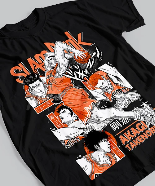 T-shirt For Anime Slam Dunk Takenori Akagi