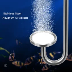 Stainless Steel Air Pump Sand Stone Aquarium Oxygen Pump Fresh Air Stone Nano Bubble Bar Aquarium Fish Tank Aerator Pump