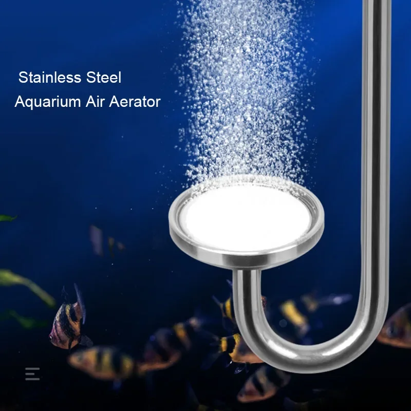 Pompa powietrza ze stali nierdzewnej Kamień piaskowy Akwarium Pompa tlenowa Kamień świeżego powietrza Nano Bubble Bar Akwarium Pompa napowietrzająca do akwarium