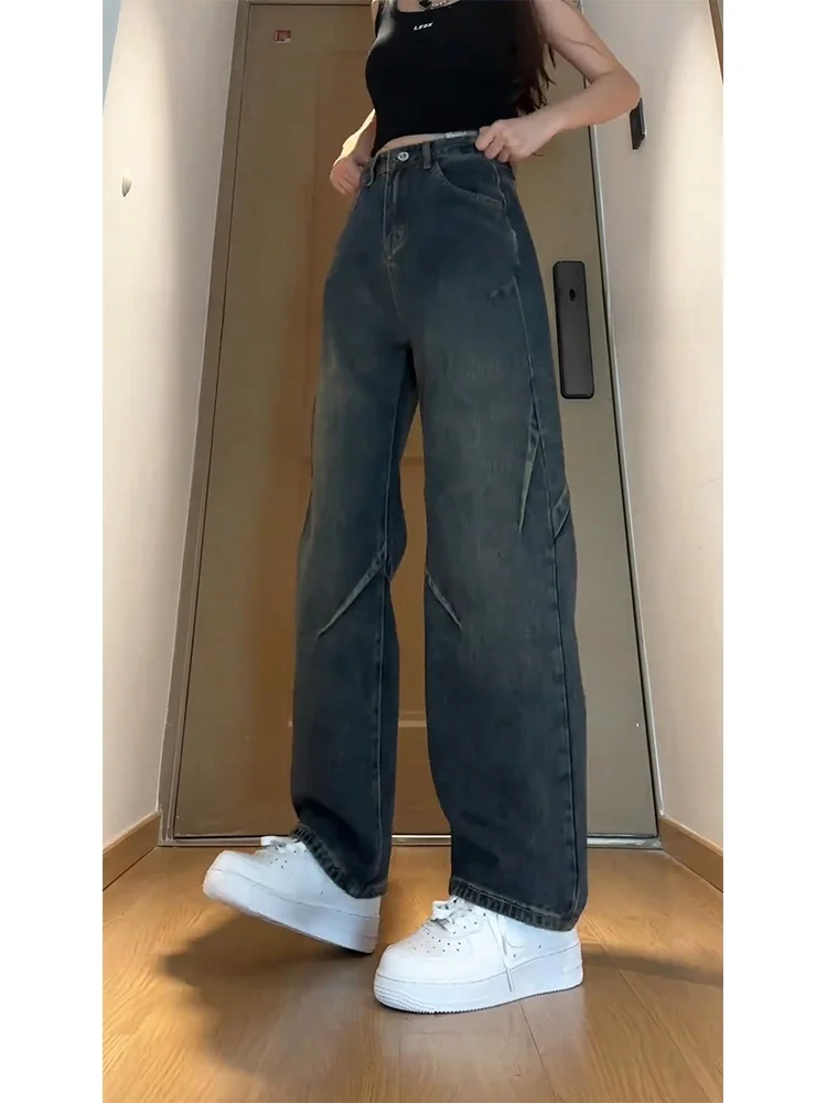 

Retro American Workwear Jeans Men's Spring Trendy High Street Loose Straight Leg Waed Wide Leg Pants Youthful Energy Sle