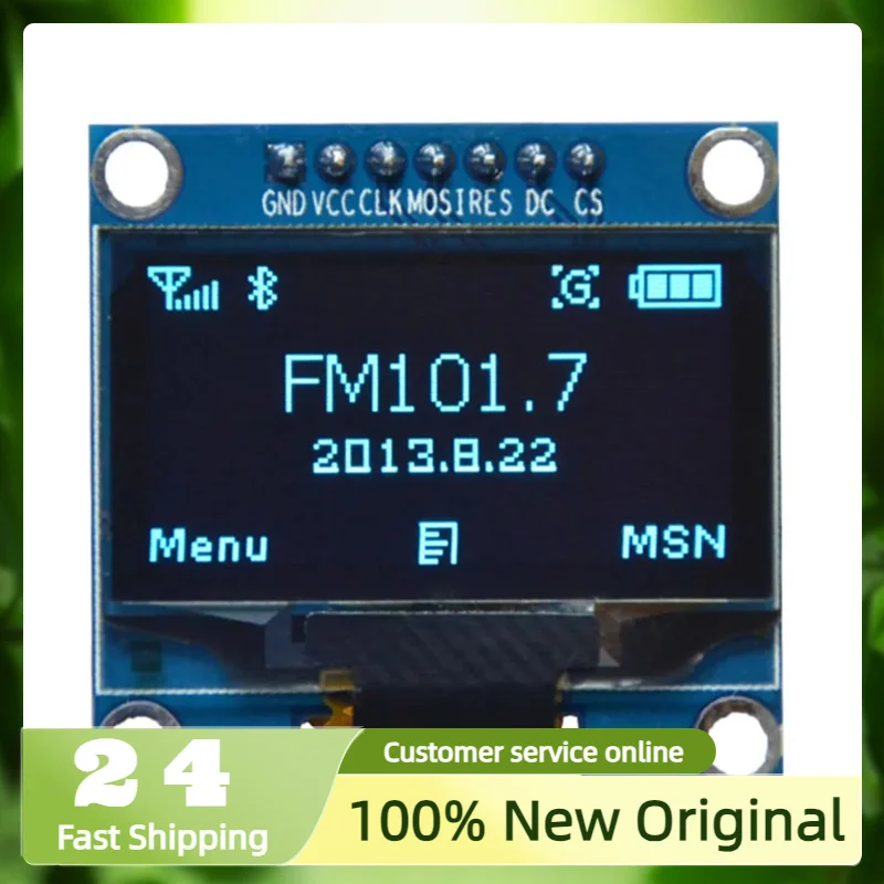1.3 Inch OLED Module White/Blue SPI/IIC I2C Communication Color 128X64 Driver SH1106 4pin/7pin LCD Display Module