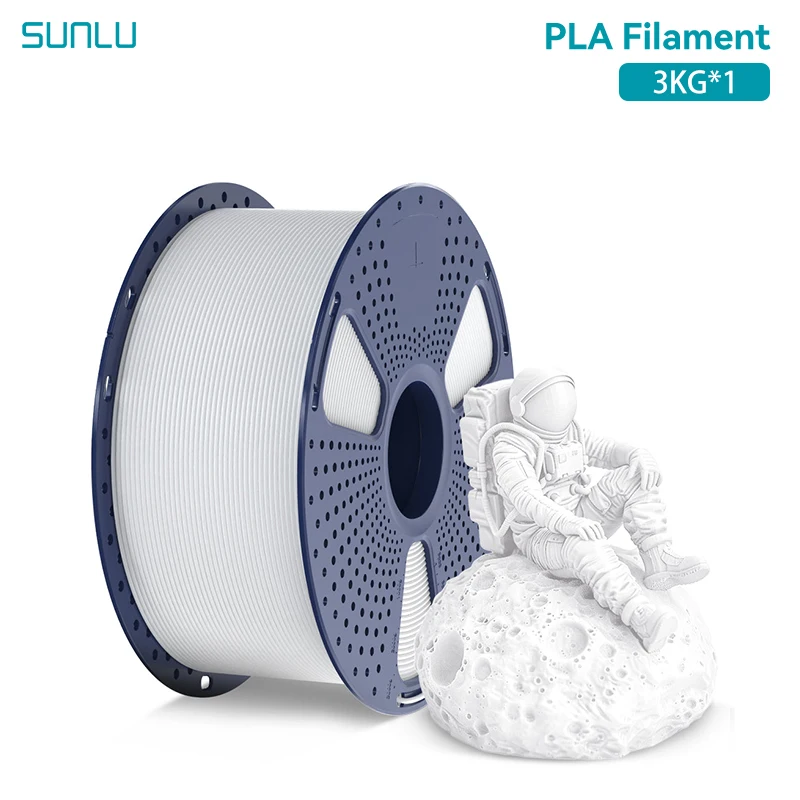 SUNLU 3KG 3D PLA/PETG/PLA PLUS Filament 1.75mm 3KG/Roll 3D Printer Netjes Wond 3D Filament voor 3D Printer & 3D Pen
