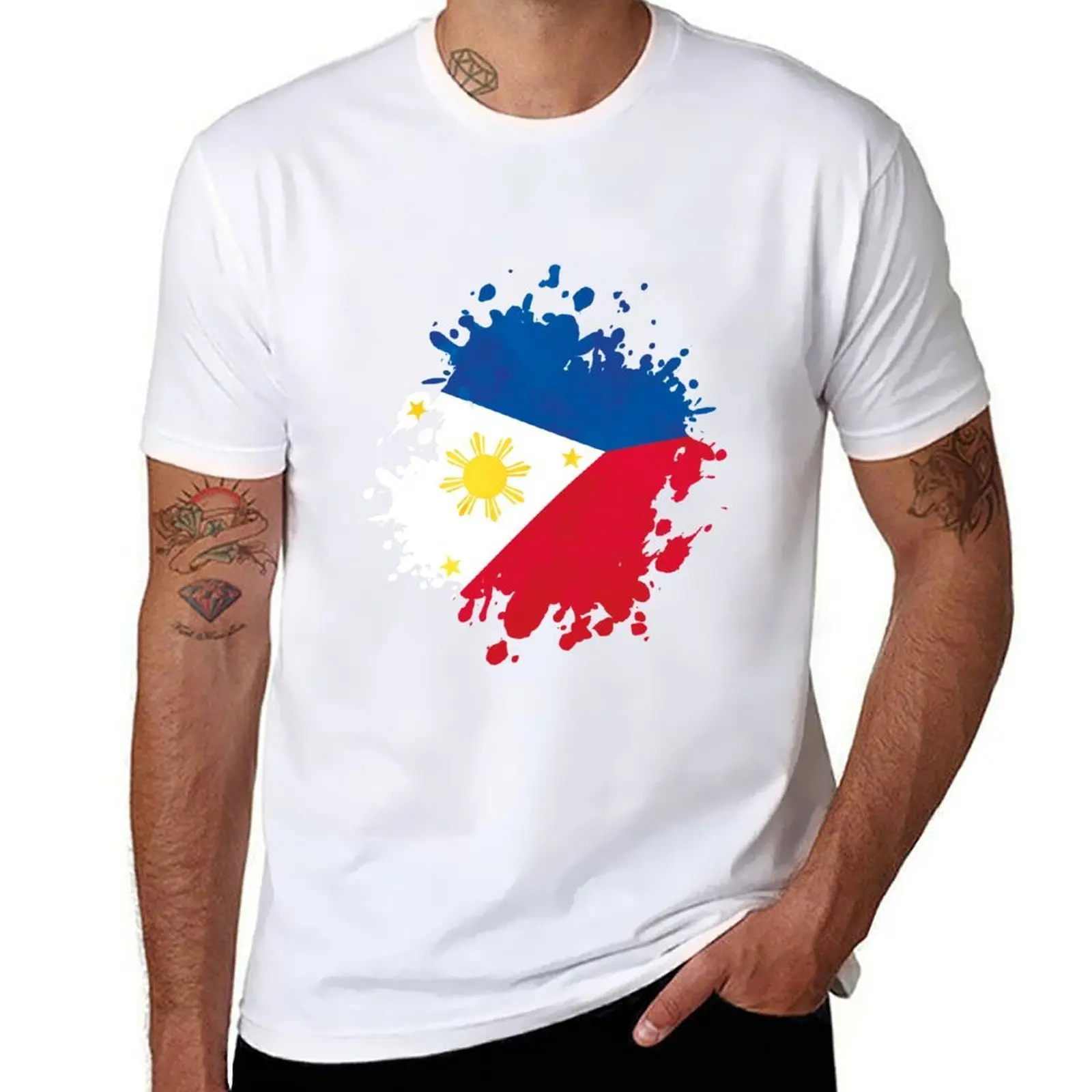 

Phillipines Country Flag Countrys Icon Symbol Travel Born In T-Shirt anime tshirt t shirt man plain T-Shirt