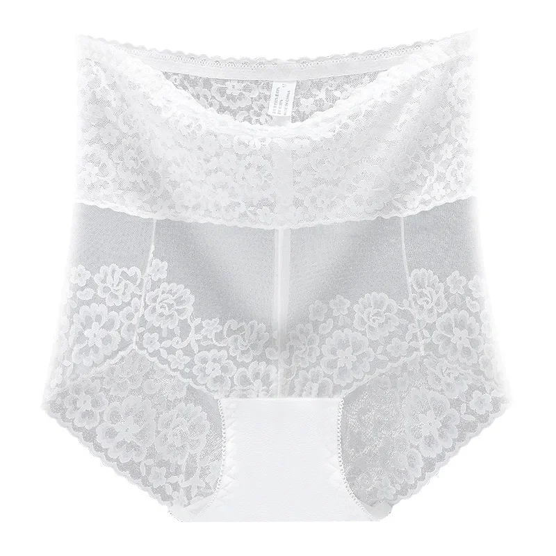 Sexy Lace Underwear Transparent Panties Women High Waist Abdomen in Hip Lift Slimming Briefs Female Lingerie