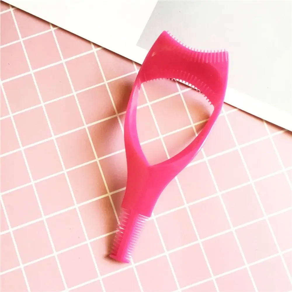3 In 1 มาสคาร่า SHIELD GUARD พลาสติกเครื่องสําอางค์เครื่องมือขนตามาสคาร่า Applicator เครื่องมือขนตาเครื่องมือหวีขนตา
