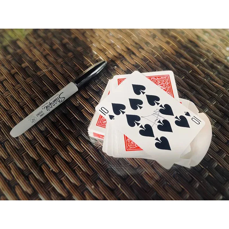 ファイルをデッキのビジュアルカードのトップにジャンプ、クローズアップマジック、メンタリズムの小道具、イリュージョン、トリック、ジャンプ、トップ