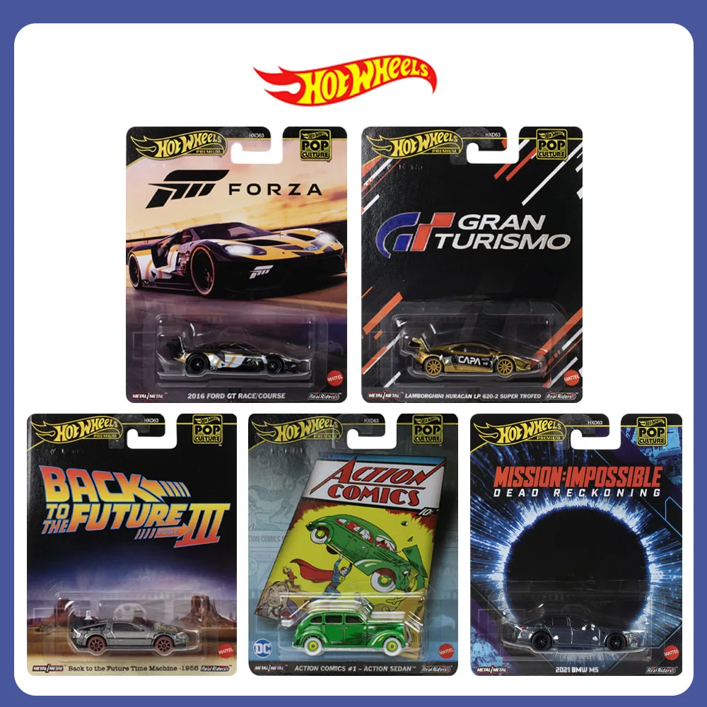 

Mattel Hot Wheels Поп-культура/заключение Ford GT Race BTTF Time Machine DC Comics Супермен Коллекционный литой автомобиль