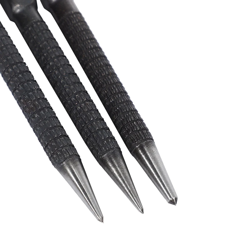 18 Stuks High-Carbon Staal Center Punch Set 10Cm Antislip Center Punch Voor Gelegeerd Staal Metalen Hout Markering Boorgereedschap