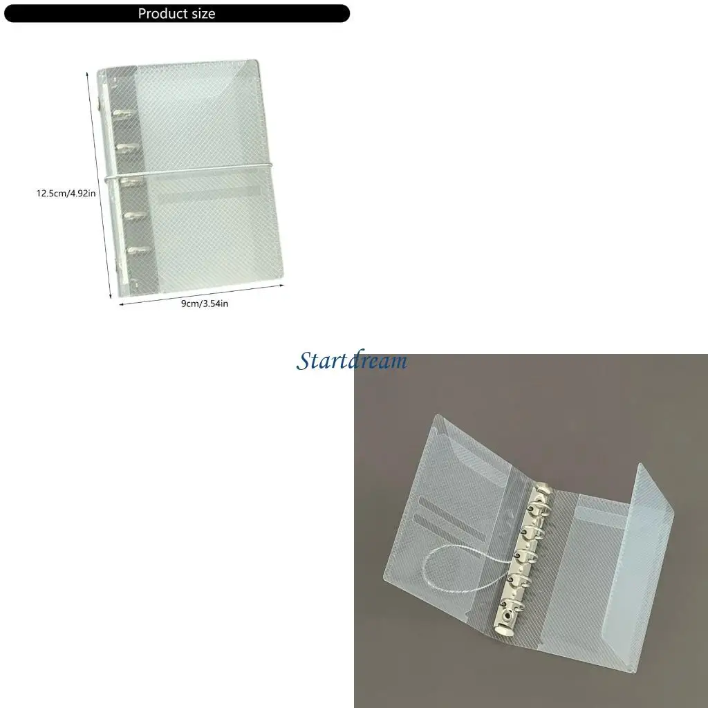 

Прозрачная обложка для ноутбука папка с тремя складными переплетами и эластичной лентой K92C