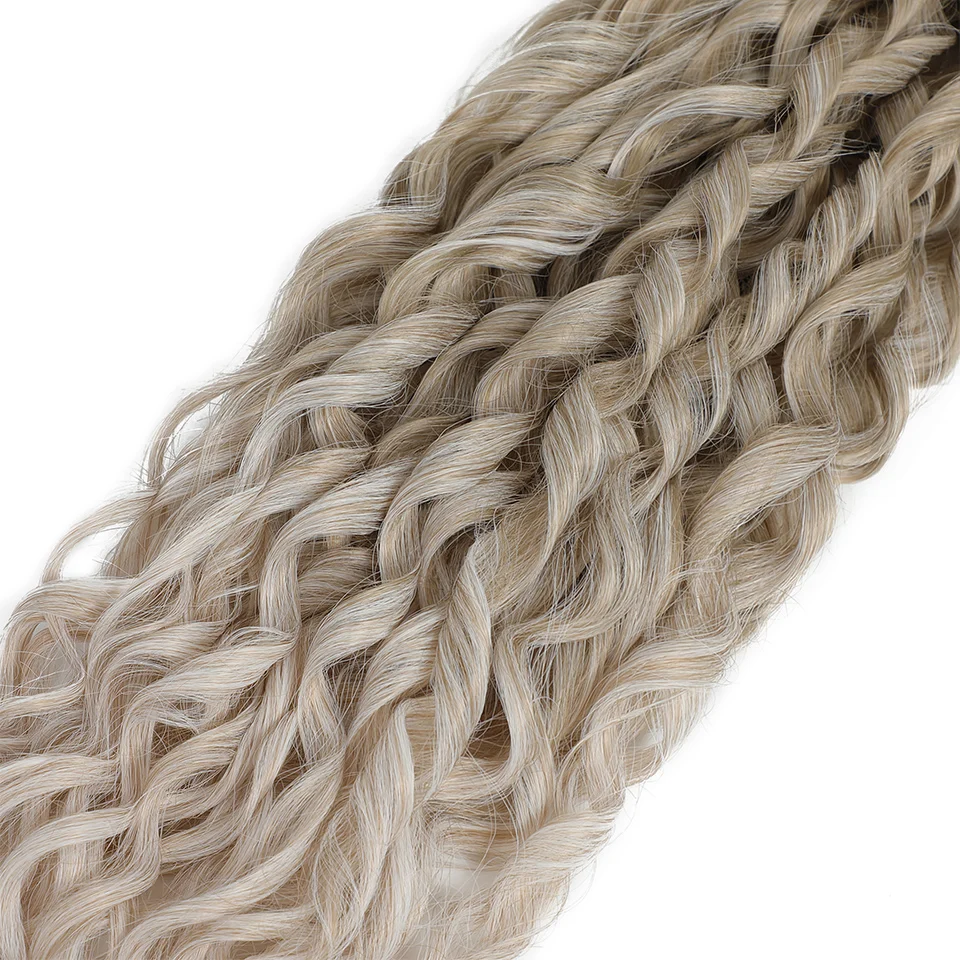 Jessica Hair Deep Wavy Twist Synthetisches Häkelhaar Lockiges Haar Häkelzöpfe Hochtemperaturfaser Flechten Haarverlängerungen – Detail 12