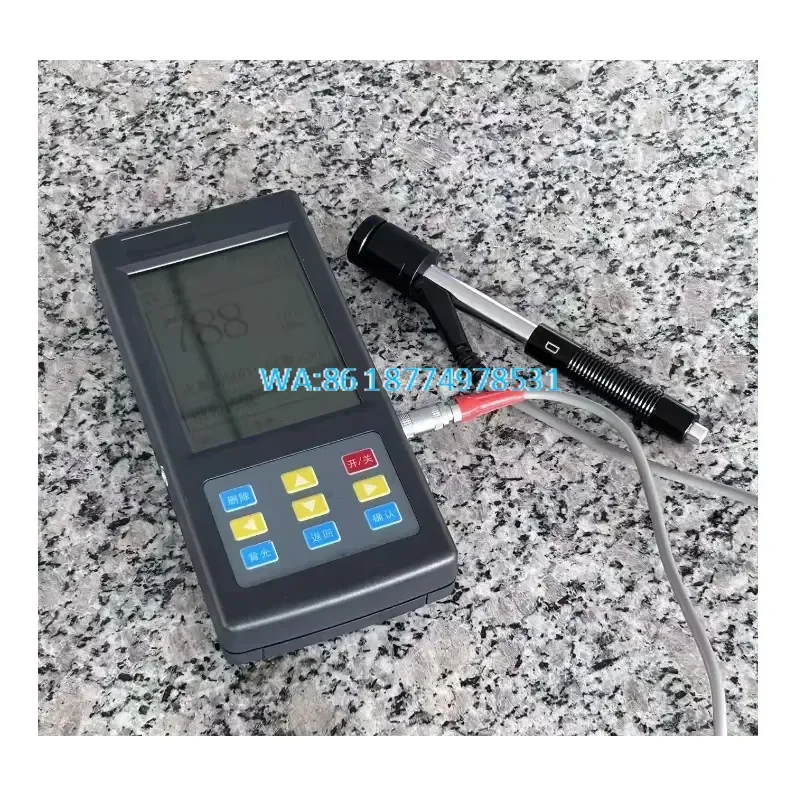Wmwmnu Large Screen Handheld Leeb Hardness Tester Field Non Destructive Testing D Impact Probe Extension Cable for Impact