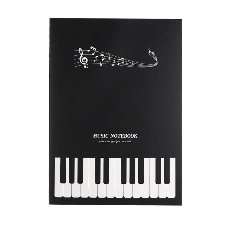 B5 Piano Keyboard Notebook Memo Spiral Notebook Bound Music Diary Sketchbook Student Journal School Notepad Stationery Office